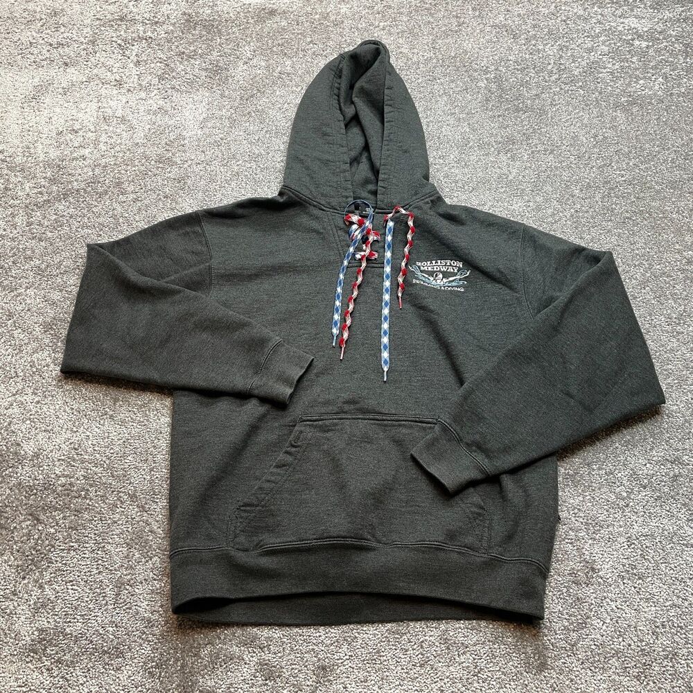 Pennant Sportswear Hoodie Sweatshirt Mens Small Gray Holliston Swimming Logo